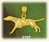 pointer dog charm