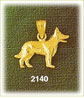 dog standing charm