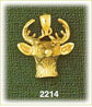 14K Gold Young Deer w/Antlers Charm