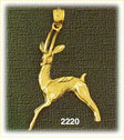 14K Gold Adolescent Deer Charm