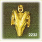 14K Gold Ram's Head Charm