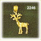 14K Gold 3D Young Moose Charm