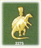 14K Gold Dinosaur Charm