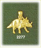 prehistoric triceratops charm
