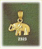 polished elephant charm