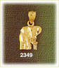 small polished elephant charm