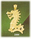 14k gold chinese dragon charm