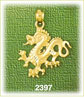 14K Gold Dragon Charm