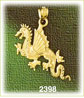 winged serpent dragon charm