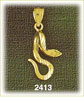 coiled hissing snake charm