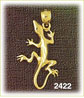 14k gold reptile charm