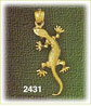 14k gold walking lizard charm