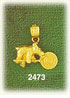 14k gold lollipop teddy bear charm