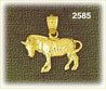 14k gold zebra charm