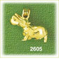 14K Gold Hippo Charm