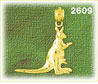 polished kangaroo charm