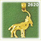 14K Gold Buck Goat Charm