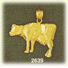 14K Gold Milk Goat Charm
