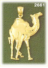14K Gold Camel Charm