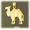 14K Gold Camel w/Two Humps Charm