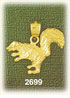 14K Gold Detailed Squirrel Charm