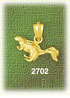 14K Gold 3D Squirrel Charm
