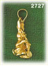 14K Gold Cotton Tail Rabbit Charm