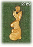 14k gold sitting rabbit charm