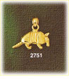 14K Gold 3D Rodent Charm
