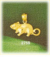 wood mouse charm