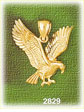 14K Gold Golden Eagle Charm