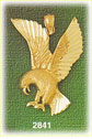 14K Gold Textured Eagle Charm