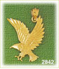14K Gold Polished Eagle Charm