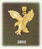 eagle preying charm