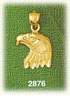 profile of eagle head charm