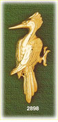 14K Gold Woodpecker Bird Charm