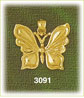 14k gold enchanting butterfly charm