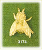 14K Gold Fly Insect Charm