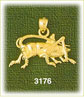 14K Gold Grasshopper Charm
