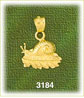 14K Gold Snail In Shell Charm