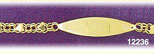 14K Gold Oval ID Baby Bracelet