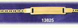 14K Gold Flat Anchor Baby ID Bracelet