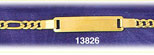 14K Gold Figaro Baby ID Bracelet