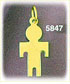 14K Gold Engraveable Boy Plate Charm