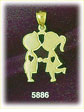 14K Gold First Kiss Childhood Charm