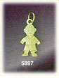 14K Gold Baby Boy Charm