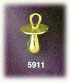 14Kt Gold 3D Pacifier Charm