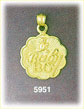 14K Gold Baby Boy Medallion