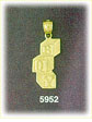 14K Gold Baby Boy Cube Charm