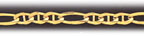 4MM 14K Gold Figaro Ficonucci Chain